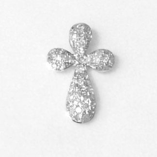 Croix or blanc et diamants réf. 1210