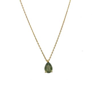 Collier Saphir vert or jaune Réf. 2160