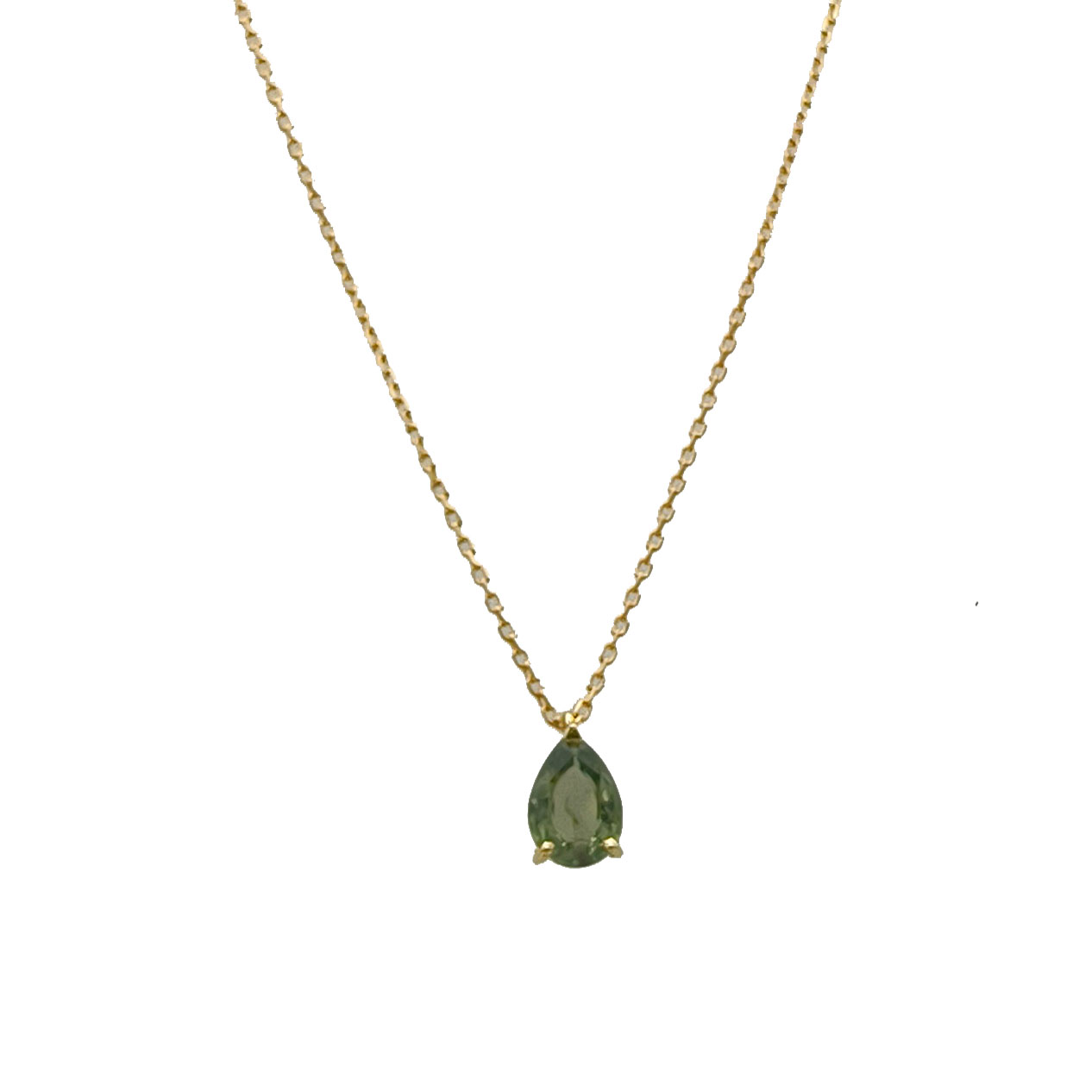 Collier Saphir vert or jaune Réf. 2160